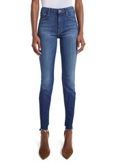 Mother Denim MOTHER The Looker Raw Step Hem Skinny Jeans (Skunk at the Tea Party)