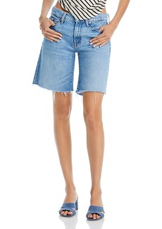Mother Denim Mother The Low Down Undercover Frayed Denim Shorts in Material Girl