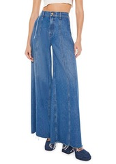 Mother Denim MOTHER The Lunch Line Sneak High Waist Frayed Hem Wide Leg Jeans