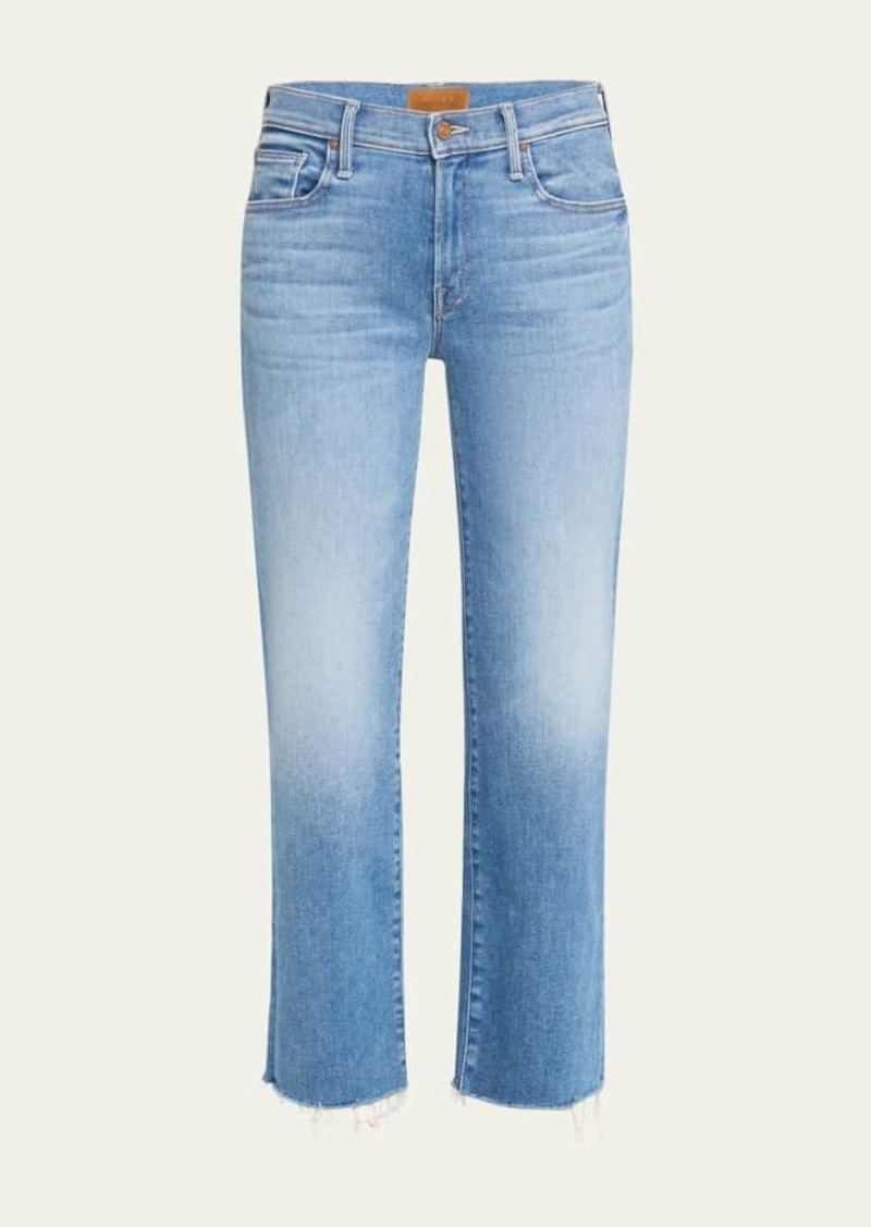 Mother Denim MOTHER The Mid-Rise Rambler Zip Ankle Fray Jeans