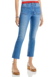 Mother Denim Mother The Patch Pocket Insider High Rise Ankle Straight Jeans in Happy Pill