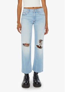Mother Denim MOTHER The Rambler Flood Ripped Ankle Wide Leg Jeans
