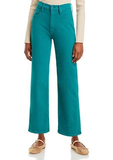 Mother Denim Mother The Rambler High Rise Ankle Straight Jeans in Teal Green