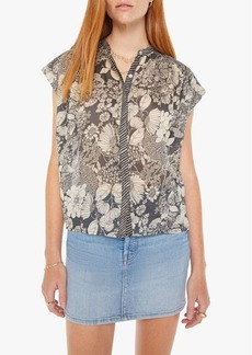 Mother Denim MOTHER The Slow Ride Floral Cotton Button-Up Shirt