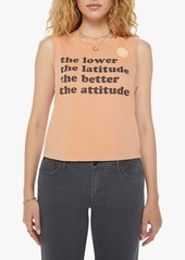 Mother Denim MOTHER The Strong & Silent Type Cotton Graphic Tank