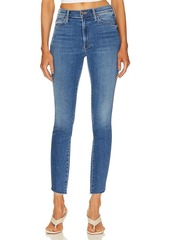 Mother Denim MOTHER The Stunner Zip Ankle Step Fray