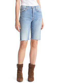 mother the charmer fray denim shorts