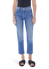 Mother Denim MOTHER The Tomcat Ripped Crop Straight Leg Jeans