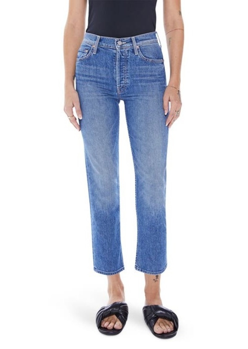 Mother Denim MOTHER The Tomcat Ripped Crop Straight Leg Jeans
