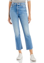 Mother Denim Mother The Tripper High-Rise Ankle Fray Flare Jeans in Je T'Aime