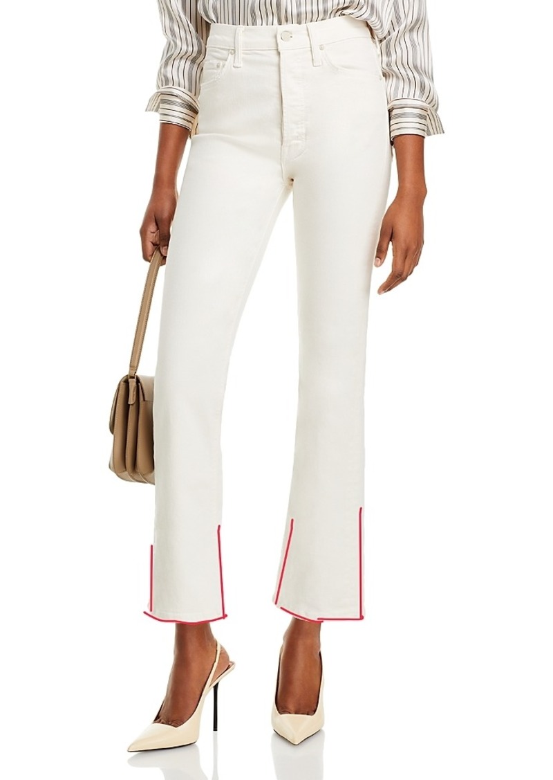 Mother Denim Mother The Tripper High Rise Ankle Jeans in Cream Puff