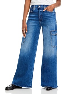 Mother Denim Mother The Undercover Cargo High Rise Wide Leg Jeans in Opposites Attract
