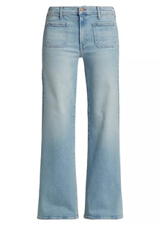 Mother Denim Patch Pocket Wide-Leg Jeans