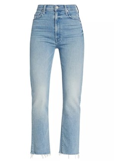 Mother Denim Rider High-Waisted Ankle-Crop Jeans