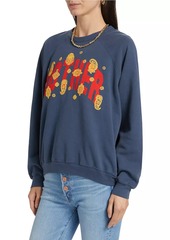 Mother Denim The Biggie Concert Logo Cotton Sweatshirt