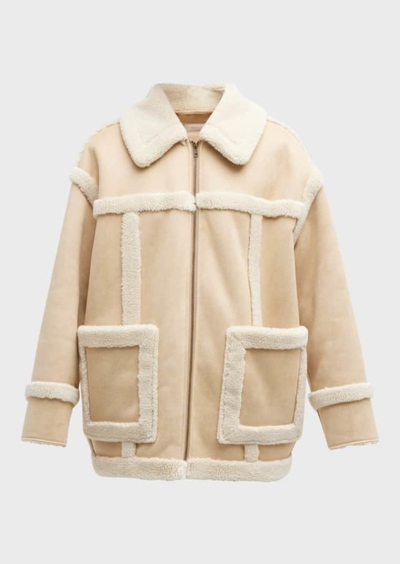 MOTHER The Brrly Faux Shearling Coat