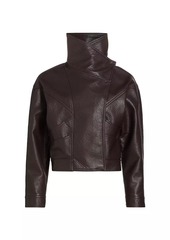 Mother Denim The Count Chocula Faux Leather Jacket