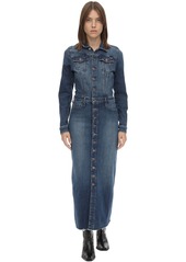 mother cover up denim dress