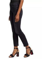 Mother Denim The Dazzler Mid-Rise Stretch Straight-Leg Ankle Jeans