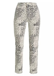 Mother Denim The Dazzler Printed Skinny Jeans