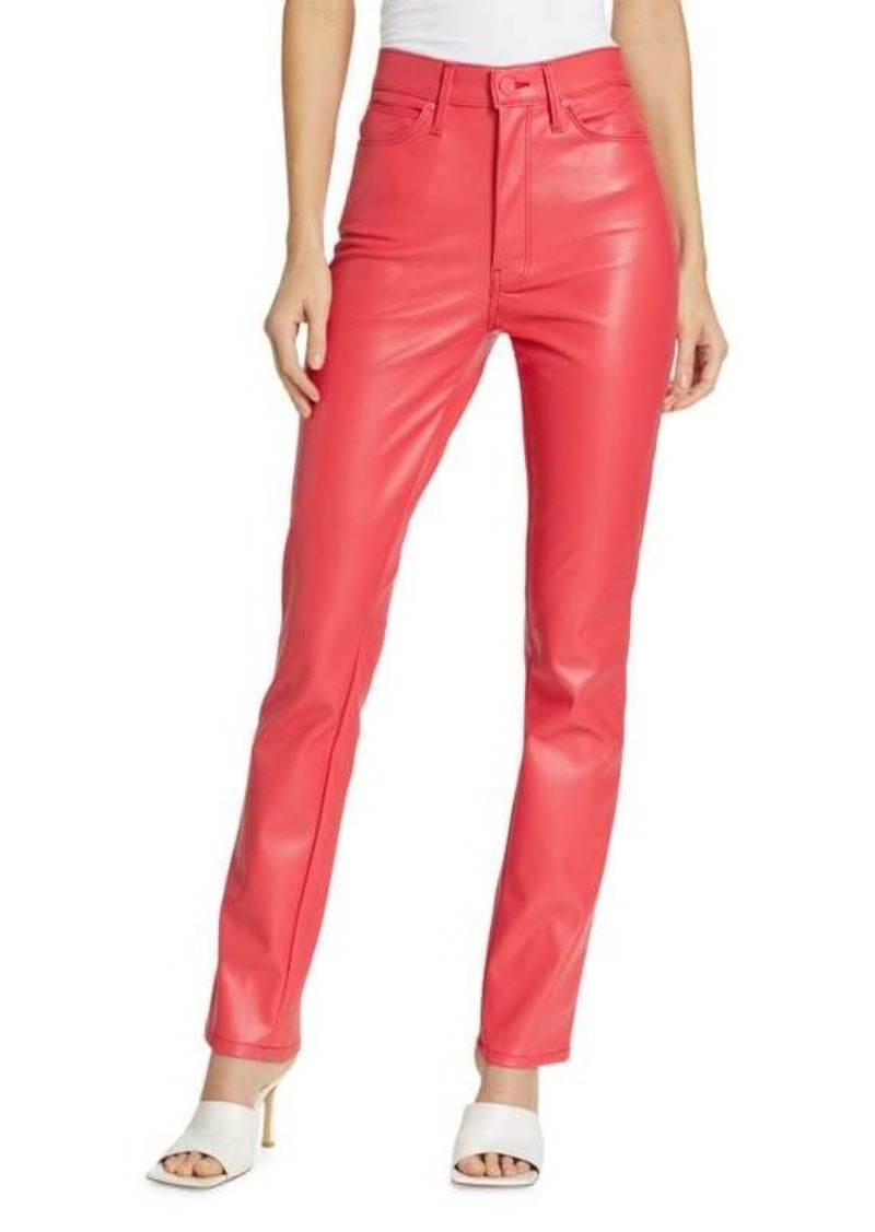 Mother Denim The Dazzler Skimp Faux Leather Pants