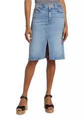 Mother Denim The Ditcher Denim Skirt