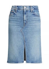 Mother Denim The Ditcher Denim Skirt