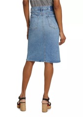 Mother Denim The Ditcher Denim Skirt