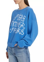 Mother Denim The Drop Madre Cotton Crewneck Sweatshirt