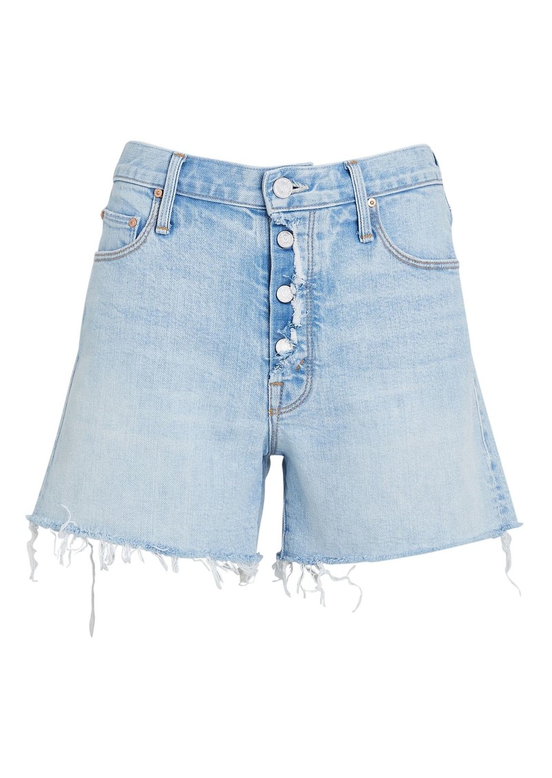 mother denim white shorts