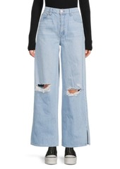 Mother Denim The Fun Dip Puddle Slice Distressed Jeans