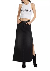 Mother Denim The Fun Dip Slice Maxi Skirt