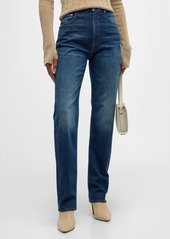 Mother Denim The High Waisted Rider Shift Sneak Jeans