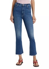 Mother Denim The Hustler High-Rise Ankle Fray Pants