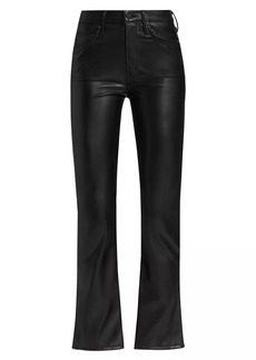 Mother Denim ​The Insider Ankle-Crop Faux Leather Pants