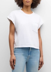 Mother Denim The Keep On Rolling Pocket Tee