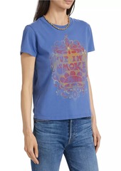 Mother Denim The Lil Goodie Goodie Abstract Cotton T-Shirt