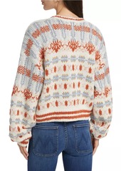 Mother Denim The Long Drop Jacquard Sweater