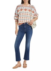 Mother Denim The Long Drop Jacquard Sweater