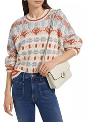 Mother Denim The Long Drop Jacquard Sweater