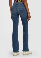 Mother Denim The Outsider Sneak Mid Rise Cotton Jeans