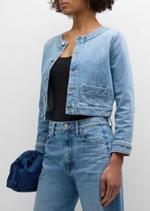 Mother Denim The Picky Cropped Denim Jacket