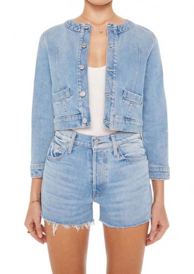 Mother Denim The Picky Jacket In Let Them Eat Cake