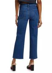 Mother Denim The Rambler Cropped Straight-Leg Jeans