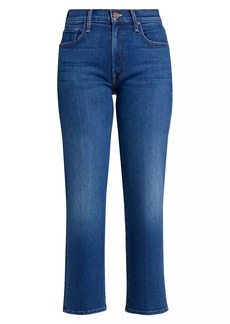 Mother Denim The Rambler Cropped Straight-Leg Jeans