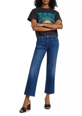 Mother Denim The Rambler Cropped Straight-Leg Jeans