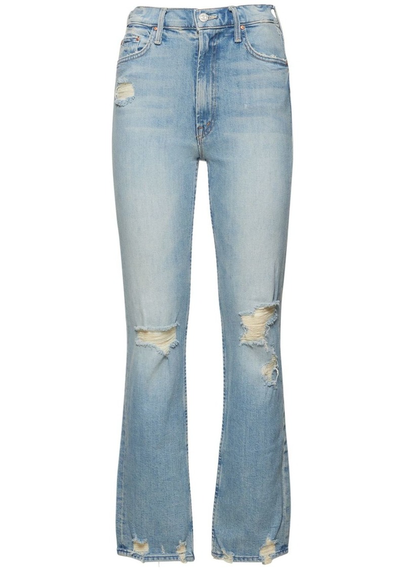 Mother Denim The Rider High Rise Cotton Blend Jeans