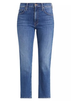 Mother Denim The Rider Mid-Rise Ankle Jeans