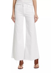 Mother Denim The Roller Fray Mid-Rise Wide-Leg Pants