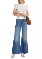 Mother Denim The Roller Mid-Rise Wide-Leg Jeans